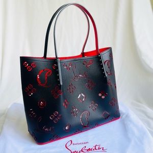 ‼️SOLD‼️Christian Louboutin Cabarock Spike Loubinthesky Perforated Tote Bag